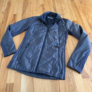 Icebreaker Merino Loft Helix Jacket Womens Small Quilted Hiking Outdoor Gray